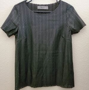 FAUX leather laser cut top